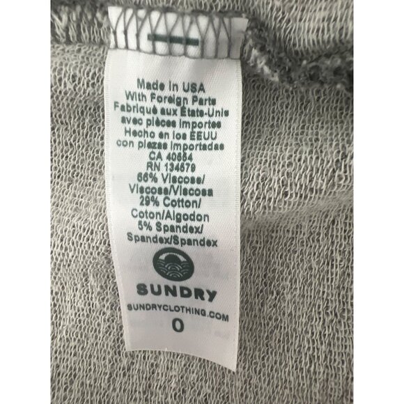 Sundry Gray Raglan Zip Hoodie - Picture 8 of 9